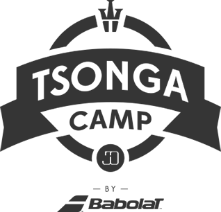 Tsonga Camp logo with Babolat
